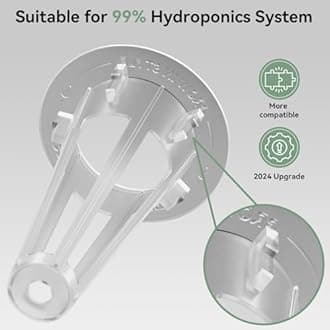 200pcs Hydroponic Pods Kit for Aerogarden and idoo, Grow Anything Kit with 50 Grow Sponges, 50 Grow Baskets, 50 Grow Domes, 50 Pod Labels, Compatible with Hydroponics Supplies from All Brands