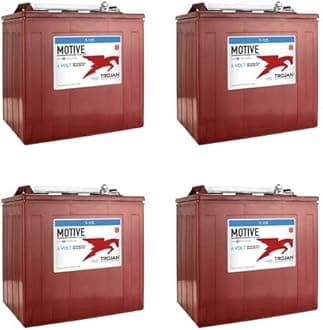 4 x Trojan T-105 GC2 6V 225Ah Deep Cycle Flooded Lead Acid Battery
