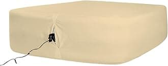 Bedecor Air Bed Sheets for Matrress Cover Removable Bed end Elastic Band Super Soft and Breathable & Deep up to 21" Beige Queen