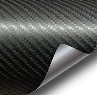 Black 4D True R Semi-Gloss Carbon Fiber 17.75in x 60in Vinyl Wrap Roll with VViViD XPO Air Release Technology