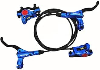 – Zoom- HB-875 Hydraulic Disc Brake Front & Rear 750mm & 1400mm Set for Mountain Bike MTB BMX (Blue)