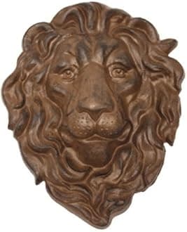 Cast Iron Lion Head Hanging Garden Plaque