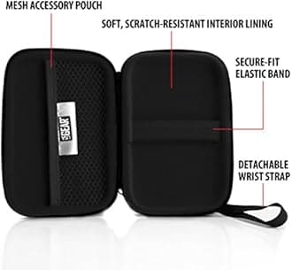 USA Gear WiFi Hotspot Portable Mobile Carrying Case with Detachable Wrist Strap - Compatible w/ 4G Wi-Fi Hotspots from AT&T, Verizon, Sprint, T-Mobile, GlocalMe, Netgear, Huawei & More - Geometric