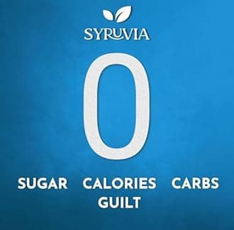 SYRUVIA Syruvia Sugar-Free Hazelnut Syrup - 25.4 Fl Oz Premium Coffee Flavoring Syrup. 0 Calories, Kosher & Gluten Free. Perfect for Drinks, Sodas, Shakes, Desserts and More.