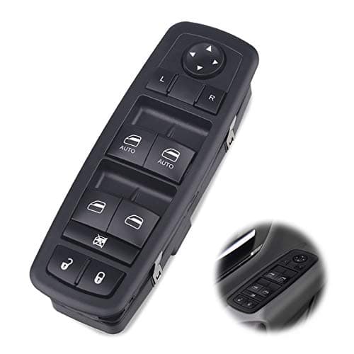 WMPHE Dual-Automatic Electric  Master   Power   Window   Switch  Compatible with Dodge Ram 1500 2500 3500-2009 2010 2011 2012, Replacement for 901-473 4602863AB, 4602863AC, 4602863AD