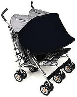 Sun Shade for Twin Stroller (Black)