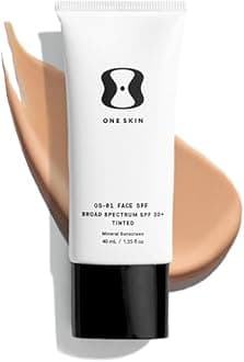 - OneSkin FACE SPF OS-01 Peptide Broad Spectrum SPF 30+ Mineral Sunscreen- Scientifically Proven to Protect Skin from UV Aging, Includes Potent Antioxidants, For All Skin Types Including Sensitive Skin