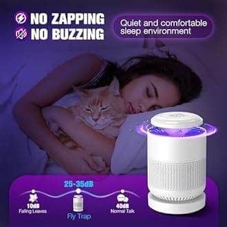 Fruit Fly Traps for Indoors, Bug Light Trap Indoor, Fruit Fly Trap Gnat Mosquito Trap (White)