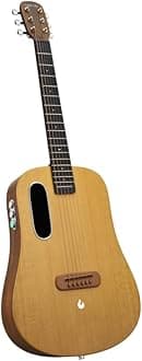 – ME Air Electro-Acoustic Guitar, Ultra Thin Light Spruce Top, Magnetic Pickup, Onboard Effects, Honeycomb Bionic Structure, 6 Steel Strings for All Players