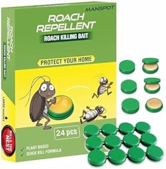 Natural Cockroach Killer for Kitchens, Bathrooms, and Cabinets, cockroach killer gel, roach repellent for cockroach, for Indoor Cockroach Control, Insect Control (24)