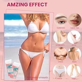 Roll On Wax Kit, Portable Wax Roller Kit for Hair Removal, Beginners Waxing Kit Soft Heater for All Skin Types with 3 Pcs 100g Roll on Cartridge, 100 Non-Woven Strips & 10 After Oil Wipes (White)