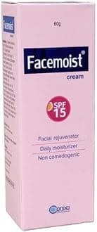 Facemoist Cream SPF 15 | Facial Rejuvenator & Daily Moisturiser | Non-Comedogenic 60 GM