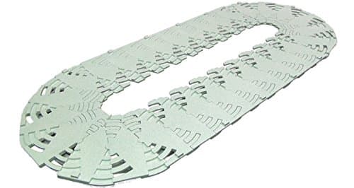 Happy Dine Lazy Susan (Turntable) for Rectangular or Oval Dining Tables (Model TTO:B, 8-12 Seats, Gray)