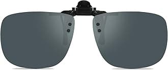 Polarized Unisex Clip on Flip up Sunglasses over Prescription and Reading Glasses Frames