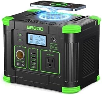- GRECELL 300W Portable Power Station 288Wh Solar Generator with USBC PD 60W, 110V Outlet Perfect for Camping, Outdoor Trips, Home Backup & Travel
