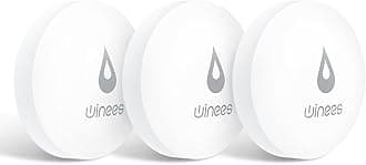 Winees WiFi Water Leak Detector, 3 Pack Water Sensors(Hub Not Included), Easy Set Up, 100M Transmission for Basement, Bathroom, Laundry, IFTTT, S1 FSK(Accessory)