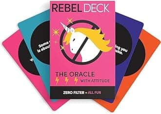 New Card Game The Oracle with Attitude Unfiltered Self Care Oracle Deck 60 Cards for Beginners (Pack of 1)