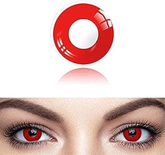 Colored Contact Organizer Case Storage with Set, Bseries Pure Red