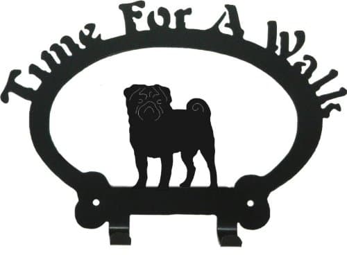 Pug Time For A Walk Leash Hook