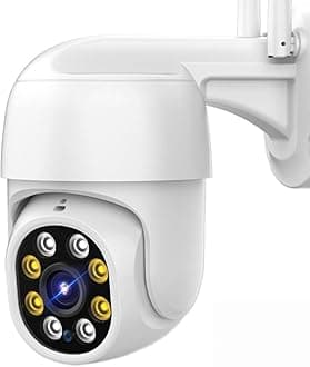 SXBCyan 4K 8MP Wifi IP Camera Outdoor Wireless Security PTZ Camera 5MP HD AI Tracking Video Surveillance CCTV Camera H.265 P2P ICsee APP (Sensor Size : 1080P With 32G)