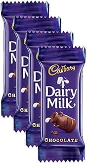 Cadbury Dairy Milk Chocolate bar, 13.2gm (Pack of 4) Promo Pack