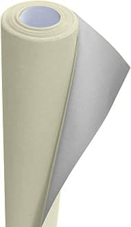 Wrapping Paper roll, Large Display Poster Paper Roll, Backing Paper 10m x 76cm - 80gsm Art, School Craft, Packing, Table Runner, Notice Boards, Drawing, Painting, Backdrop, Kraft Paper. (Cream)