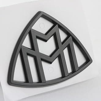 Auto Part - 3D For Maybach Side Emblem ABS Car Logo Sticker Rear Bumper Tail Door Trunk Sticker Car Rear Emblem Sticker Accessories (1pcs trunk black)