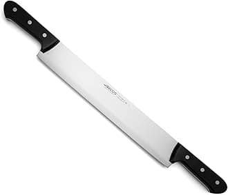 Arcos Cheese Knife 16 Inch Nitrum Stainless Steel and 400 mm blade. 1150 gr. Ergonomic Polyoxymethylene POM Handle. Series Universal. Color Black