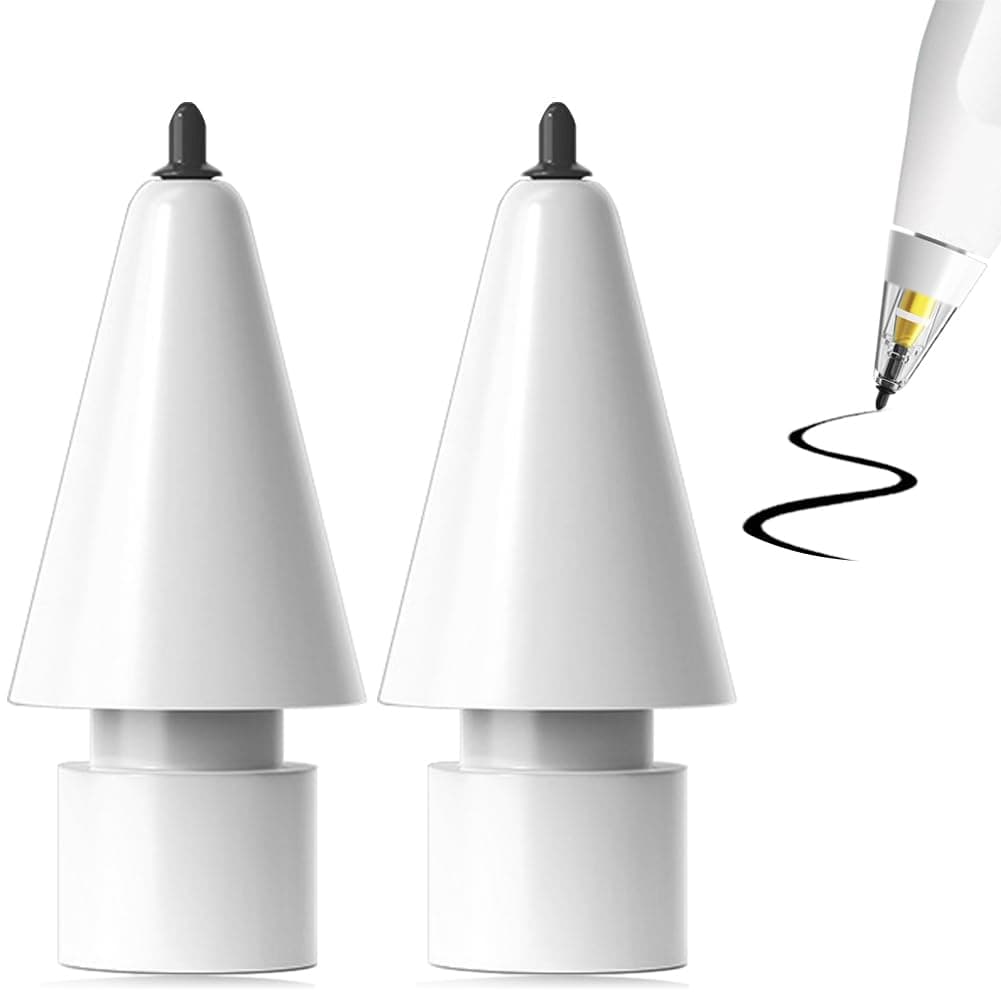 SIXFU Upgraded Tip Compatible with Pencil Tips, Safe Replacement Tip Pen Like iPencil Nib Accessories for Pencil(2 Pack)