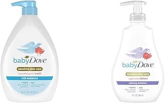 Sensitive Skin Care Baby Wash Rich Moisture For Baby Bath Time Tear-Free & Sensitive Skin Care Baby Lotion For a Soothing Scented Lotion Calming Moisture