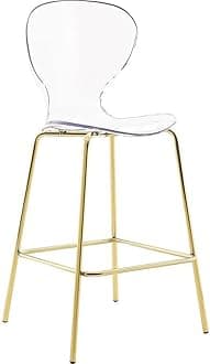 Clarion Collection 767-C Contemporary Counter Stool | Custom Gold Metal Legs