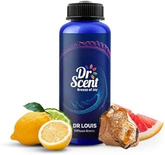 Dr Scent Diffuser Aroma Oil Dr.Louis - Tangerine, Bergamot, Ginger, Grapefruit, Cedarwood, Ambergris, Musk, Oakmoss and Sandalwood Fragrance | Made in UK | for Offices, Homes, Shops(1000ml)