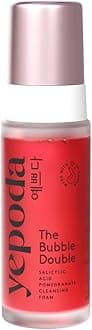 Yepoda The Bubble Double, Gentle Exfoliating Cleansing Foam, Cleans Pore Deep & Prevents Impurities, Vegan Korean Cleansing Foam for All Skin Types, 120 ml
