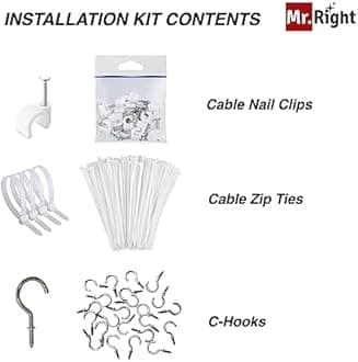 Mr. Right Pigeon Net for Balconies, Bird Control, Anti Bird and Monkey Heavy Duty HDPE Mesh Net for Balconies (5x11ft), Installation Kit Included