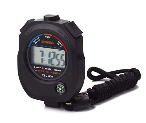 2 Pack Multi-Function Electronic Digital Sport Stopwatch Timer, Large Display with Date Time and Alarm Function,Suitable for Sports Coaches Fitness Coaches and Referees,Pgzsy