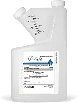 Atticus Gravex 20EW Fungicide (16 oz) - Myclobutanil 19.7% - Systemic Fungus Control for Lawns, Landscapes, & Greenhouses - Brown Patch, Anthracnose, Powdery Mildew, Scab, Rust, Red Thread, Black Spot