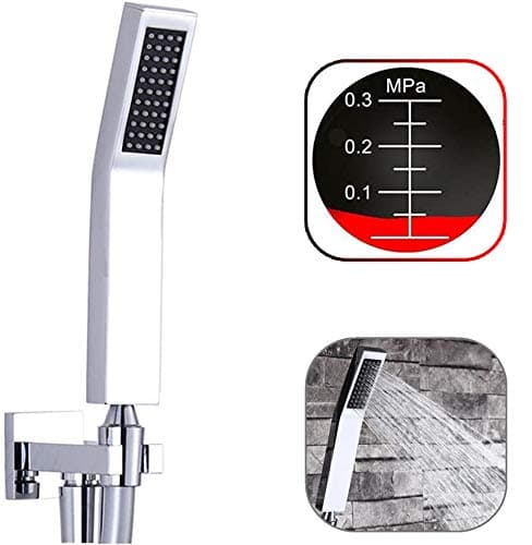 IceMoon High Pressure Solid Brass Handheld Shower Head with Powerful Shower Spray Against Low Pressure Water Supply Pipeline,Water Saving 1-Function Hand Shower Head,Shower Head Spray,Shower Head