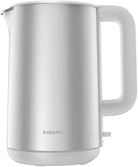 Double Wall Electric Kettle, 1.7L, Stainless Steel, 1800W, 316L Interior