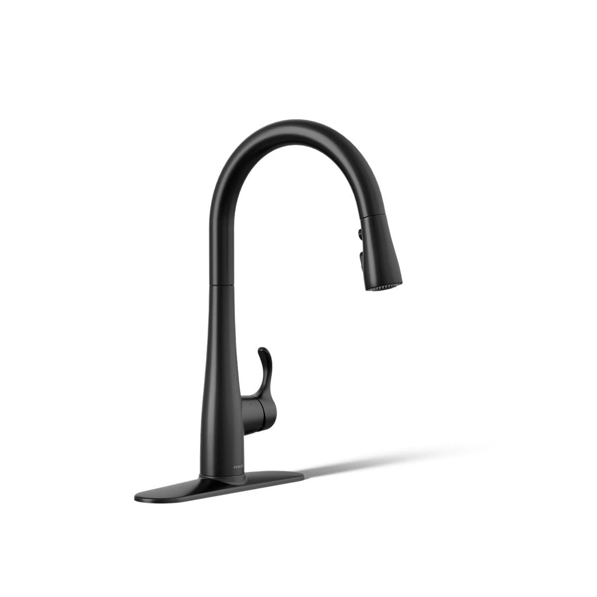 KOHLER Simplice Response Touchless Pull Down Kitchen Faucet in Matte Black, K-22036-BL