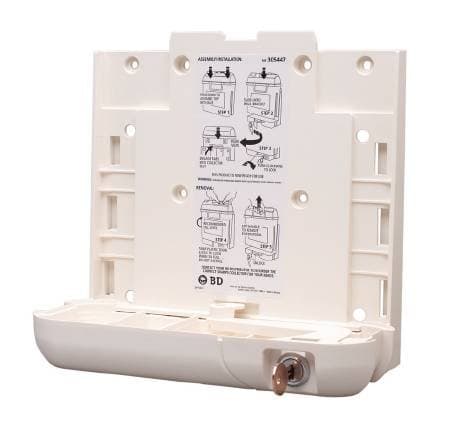 MCK54472810 - Becton Dic Sharps Collector Bracket Locking Wall Bracket Plastic