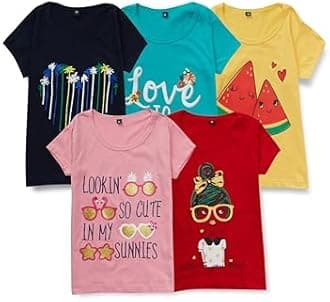 T2F Girls T2F GLS-TSRT T-Shirt (pack of 5)
