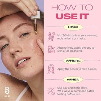 BYBI Beauty Strawberry Booster Face Serum for Dry, Irritated Skin - Hydrating Vegan Facial Oil - Repair & Moisturise Damaged Skin - Antioxidant-Rich Strawberry Seed Oil - 15ml