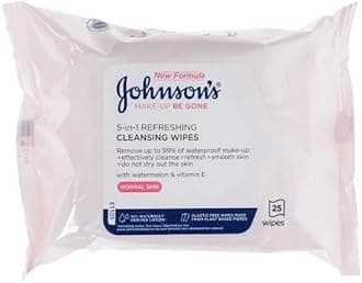 Johnson's Face Care Make Up Be Gone Refreshing Wipes - Pack of 25