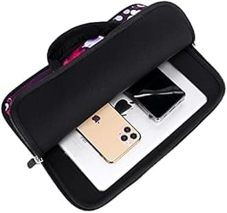 Baocool 11" 11.6" 12" 12.1" 12.5" inch Laptop Carrying Bag Case Notebook Ultrabook Bag Tablet Cover Neoprene Fit Samsung Google Acer HP DELL Lenovo Asus (11 11.6 12.1 12.2 inch, Purple Butterfly)