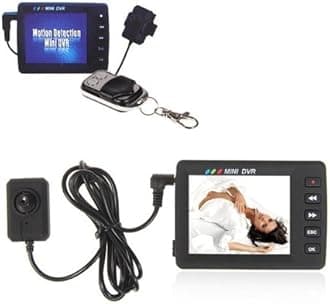 Toworld18 2.5" LCD Angel Eye Portable Mini Video Recording System Button DVR Video Recorder Camera KS-650M