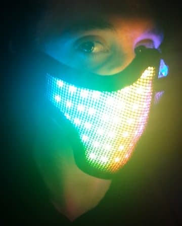 R4VE LED Half Face Mask