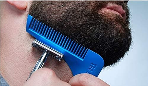 Vcare L Shape Plastic Beard Styling Comb (Blue)