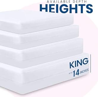 Utopia Bedding Premium Waterproof Bed Bug Mattress Cover, King Zippered Mattress Protector, 14 Inches Deep, Dust Mite Proof 6-Sided Mattress Encasement for Bed