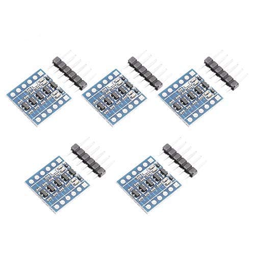 DEVMO 5PCS IIC I2C Logic Level Converter Bi-Directional Module 4 Channels 5V to 3.3V Shifter Compatible with Ar-duino