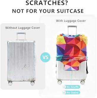 Travelkin Luggage Cover - Washable Suitcase Protector, Anti-scratch, Fits 22-32 Inch Luggage
